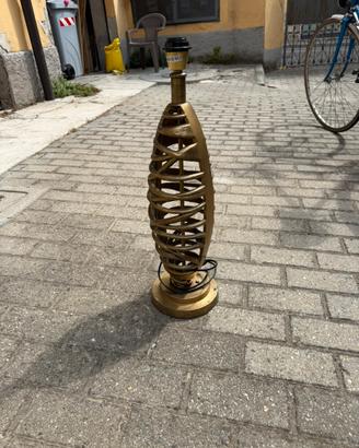 Lampada da Tavolo Design Spirale Oro