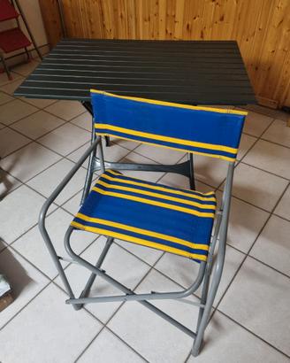 tavolino pieghevole per esterno