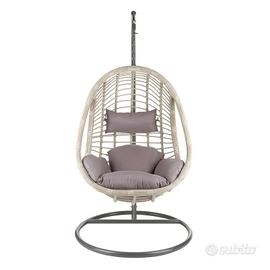 Dondolo da giardino effetto rattan  marca Kasanova
