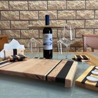 Tagliere da portata con accessori