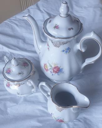 set caffettiera, zuccheriera e lattiera 