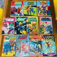 Lotto 11 fumetti vintage super eroi - spiderman et