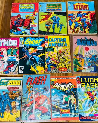 Lotto 11 fumetti vintage super eroi - spiderman et