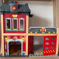 Caserma dei pompieri  con luci e suoni