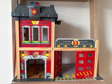 Caserma dei pompieri  con luci e suoni