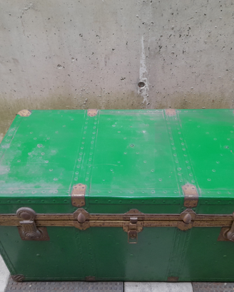 Baule verde vintage