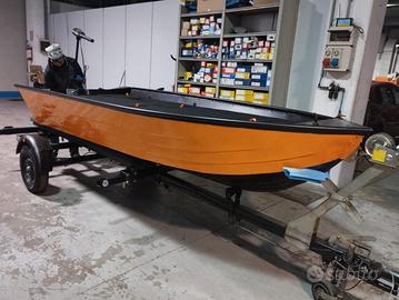 Barca alluminio ally 370 b sponda alta