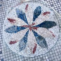 Mosaico su rete diametro cm60