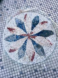 Mosaico su rete diametro cm60