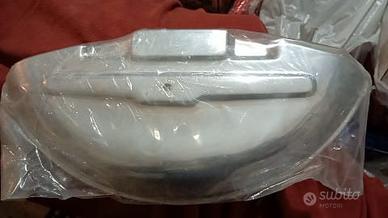 Copriruota di scorta in alluminio grigio per Vespa
