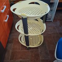 mobiletto a cesti per esterno o bagno