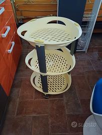 mobiletto a cesti per esterno o bagno
