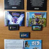 LOTTO GAMEBOY ADVANCE 3 GIOCHI SPYRO 6 LIBRETTI CO