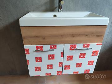 mobiletto bagno con lavabo