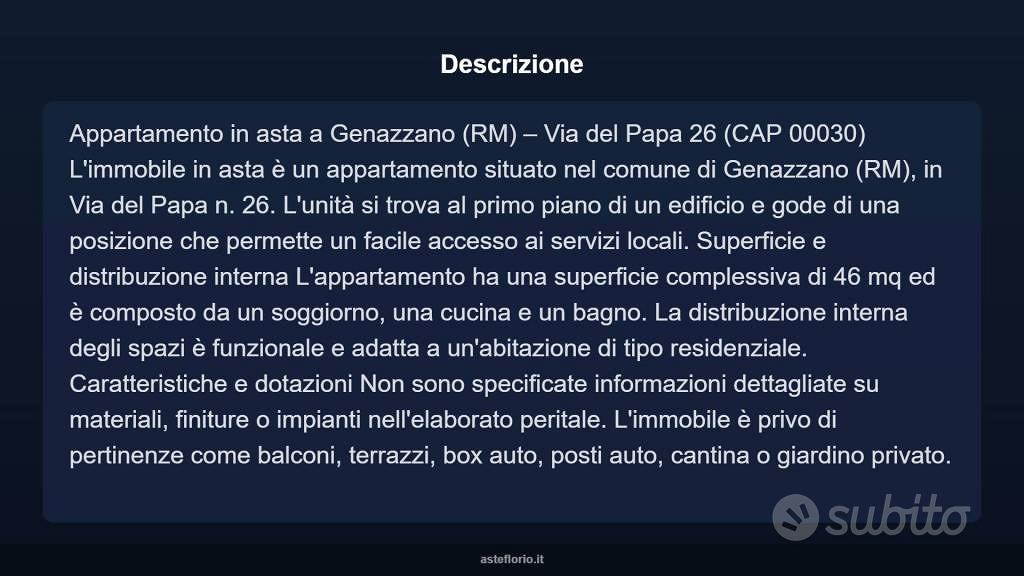 Appartamento – Genazzano, Roma Capitale - Altro