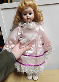 Bambola da collezione in Porcellana Bionda