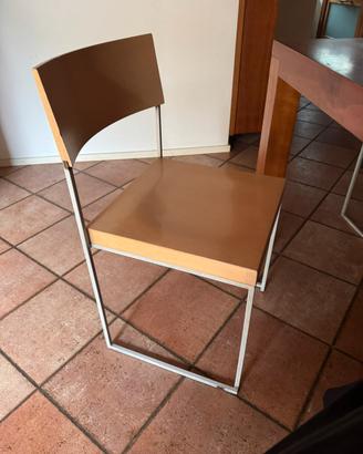 Set 7 sedie Lapalma Enzo Berti - design vintage