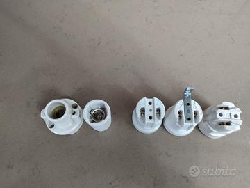 portalampade porcellana 