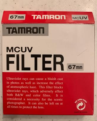 Filtro Tamron MCUV 67 MM
