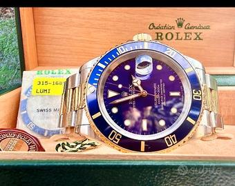 Rolex submariner 16613 purple Dial originale