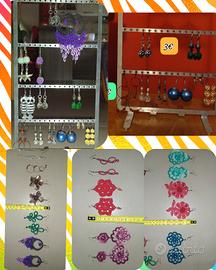 orecchini a uncinetto fatti a mano a monachella 