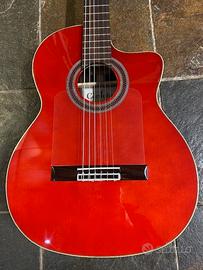 Chitarra flamenco cordoba gk studio wine red
