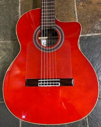 Chitarra flamenco cordoba gk studio wine red
