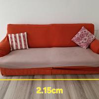 Divano 3 posti in tessuto 