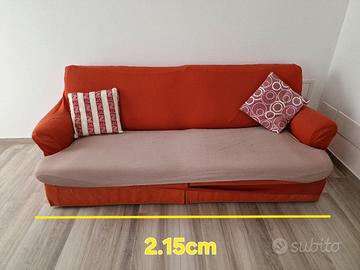 Divano 3 posti in tessuto 