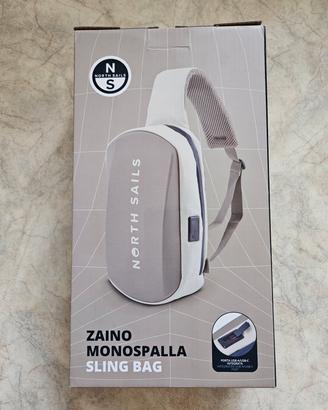 Zaino Monospalla North Sails Grigio Bianco