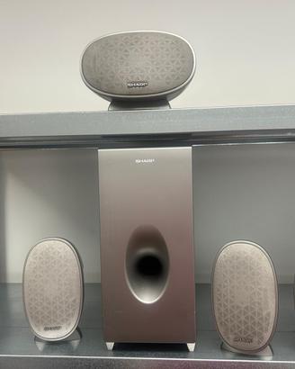 Sistema casse Sharp 5.1 con subwoofer