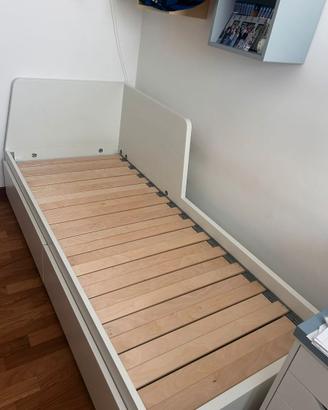Letto divano IKEA FLEKKE bianco con 2 cassetti