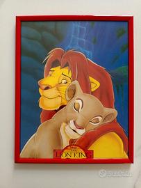 Quadretto Walt Disney “Il Re Leone” con cornice ro