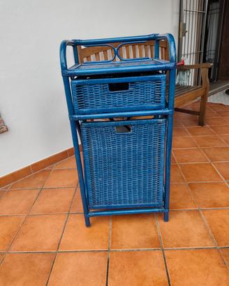 mobiletto portabiancheria in vimini b