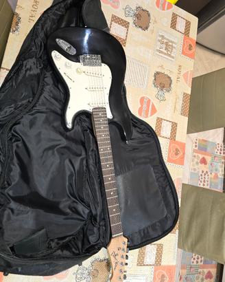 chitarra eletrica con amplificatore