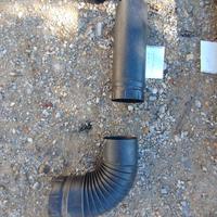 stufa a legna canna fumaria nero screziato