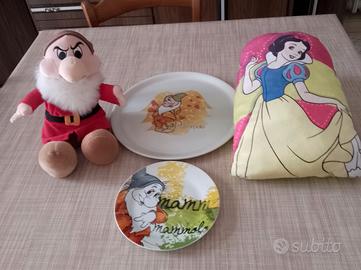 Cuscini Biancaneve e Brontolo piatti Mammolo 