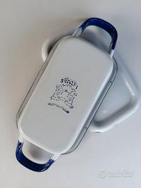 Contenitore vintage Smalterie Italiane smaltato