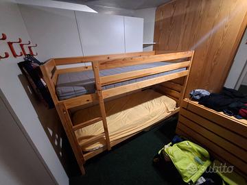 Letto a Castello 2 Materassi Smontato Marilleva