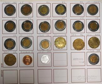 Lotto 23 Monete Messicane Varie, con 100 Pesos1991