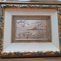 Quadro con lastra argento 925