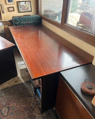 Set di 2 scrivanie con carrello con cassetti