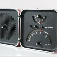 Brionvega TS502 Radio Cubo Rossa tasto CAF vintage