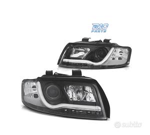 FARI PER AUDI A4 B6 00-04 LUCE DIURNA A TUBO FONDO