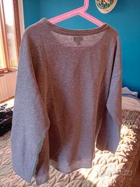 maglia felpata con disegno a strass per ragazzina 