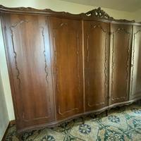 Camera da letto matrimoniale stile Barocco in noce