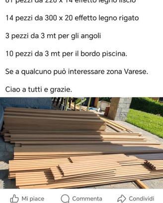 Rivestimento piscina esterna