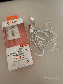 Auricolari con filo Type C