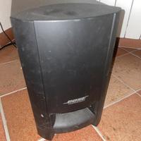 sistema audio BOSE: sub e 2 casse e telecomando