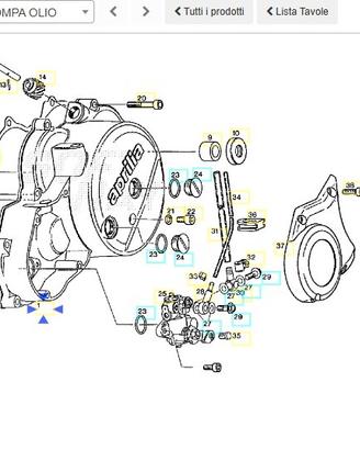 Carter frizione Aprilia AF1 Futura 125 AP0210301